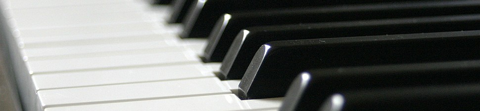 Banner piano keys